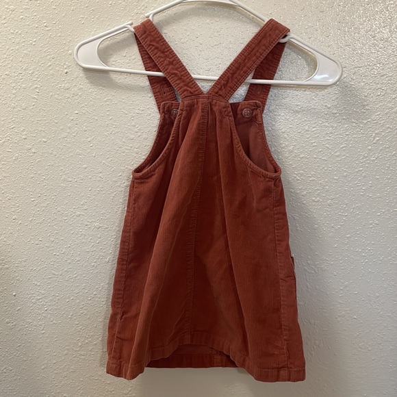 Dusty Pink Overall Dress - Picture 7 of 9